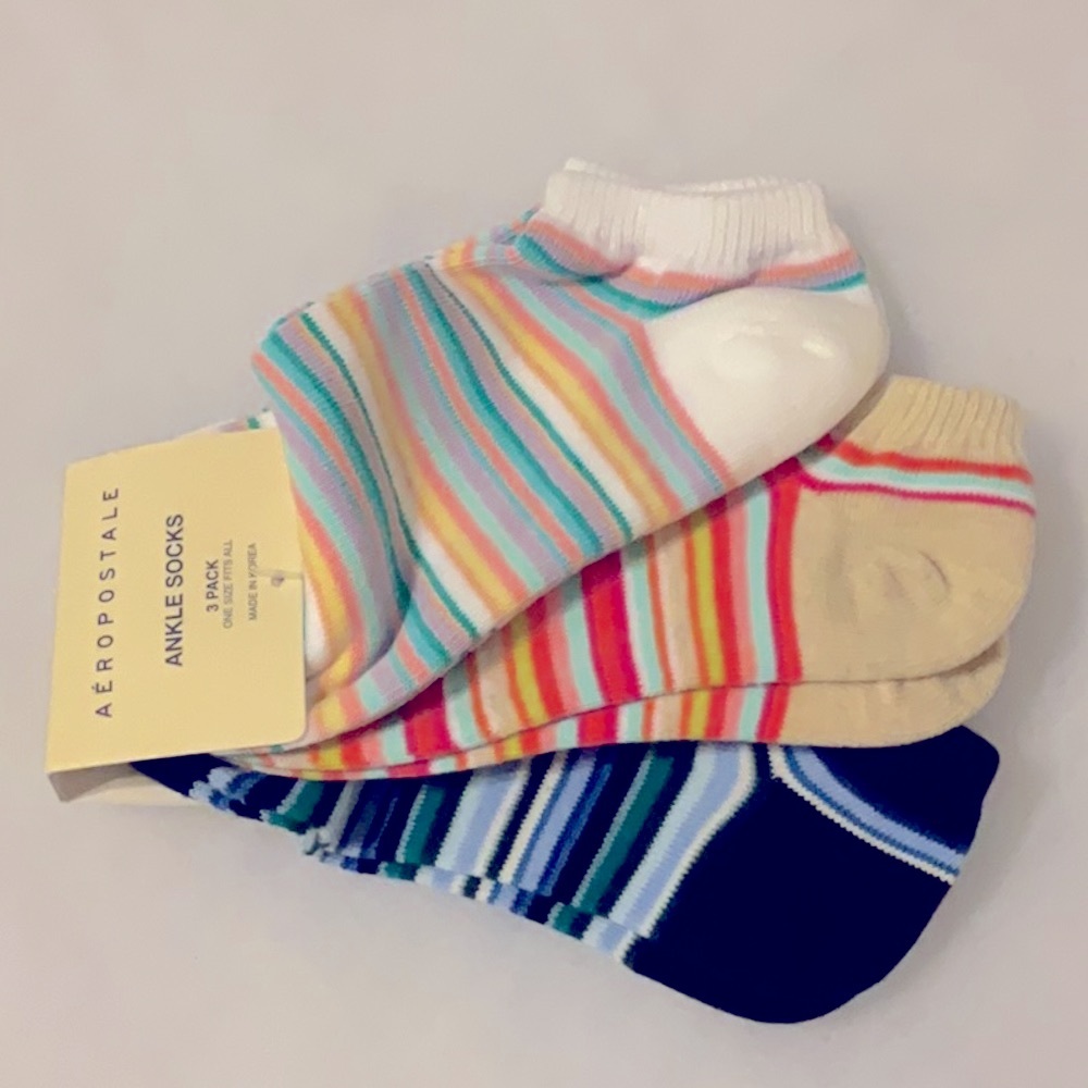 AEROPOSTALE Ankle Sock 3-Pack